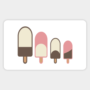 Cute Family of 4 Popsicles Magnet